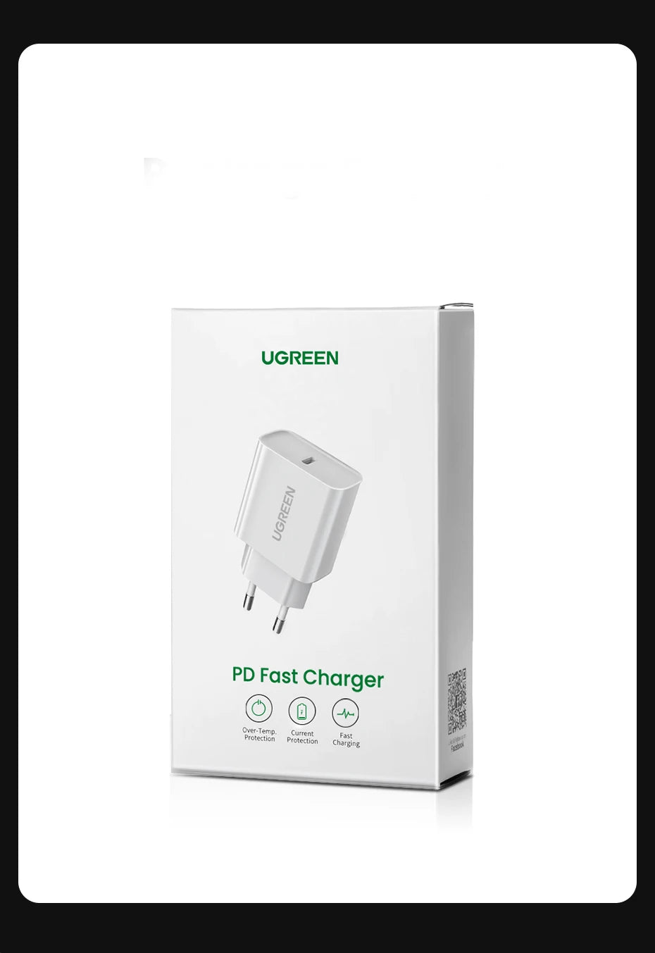 20W USB-C PD Fast Wall Charger for Smartphones and Tablets