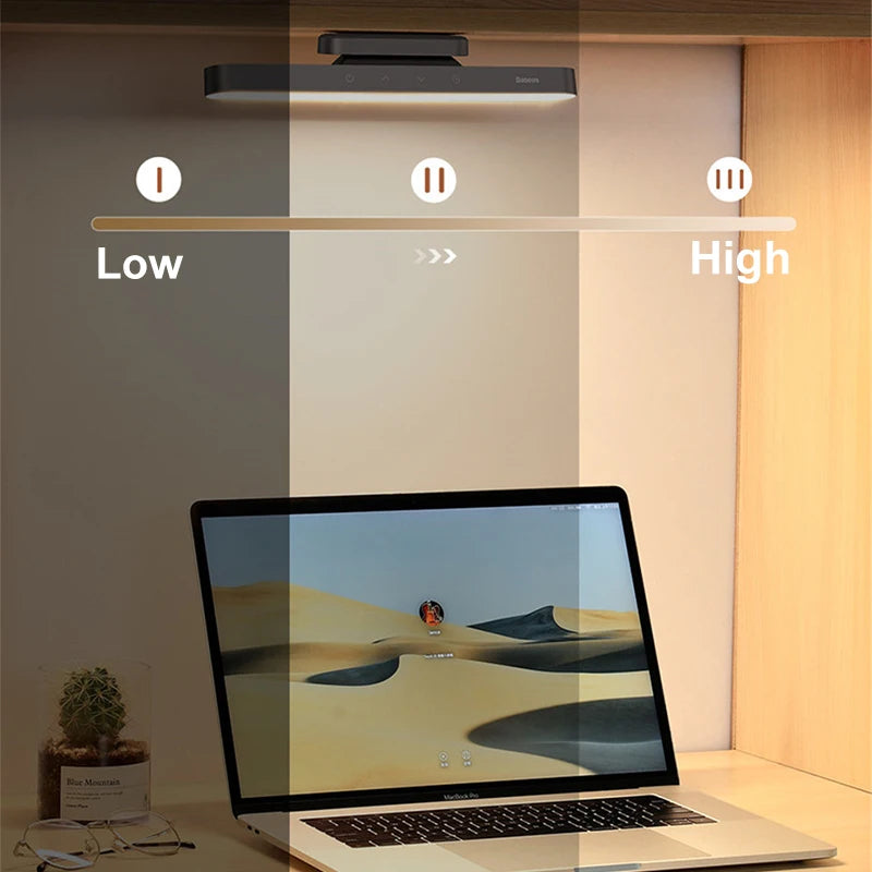 Magnetic Rechargeable LED Desk Lamp with Stepless Dimming