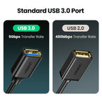 USB-C to USB 3.0 OTG Adapter Cable for Smartphones and Tablets