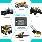 Wireless Digital Vibration Hour Meter for 2 or 4 Stroke Gas Engines