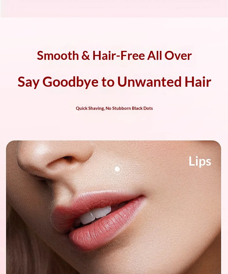 2-in-1 Electric Painless Hair Removal Shaver for Face and Body