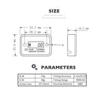 Wireless Digital Vibration Hour Meter for 2 or 4 Stroke Gas Engines