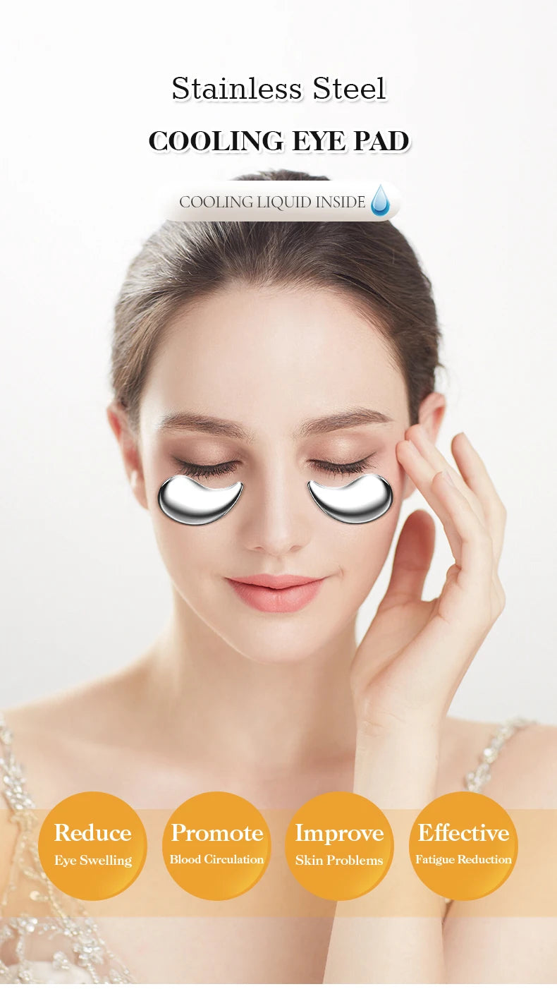 Reusable Stainless Steel Cooling Eye Pads for Puffiness - 7