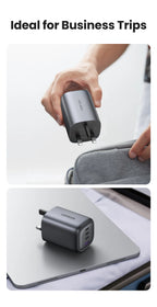100W 4-Port GaN Fast Wall Charger with UK Plug