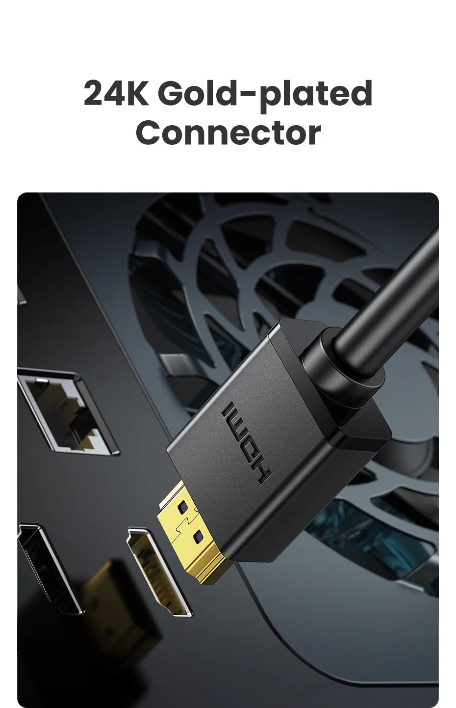 4K 60Hz High Speed HDMI 2.0 Cable for Gaming Consoles and TVs