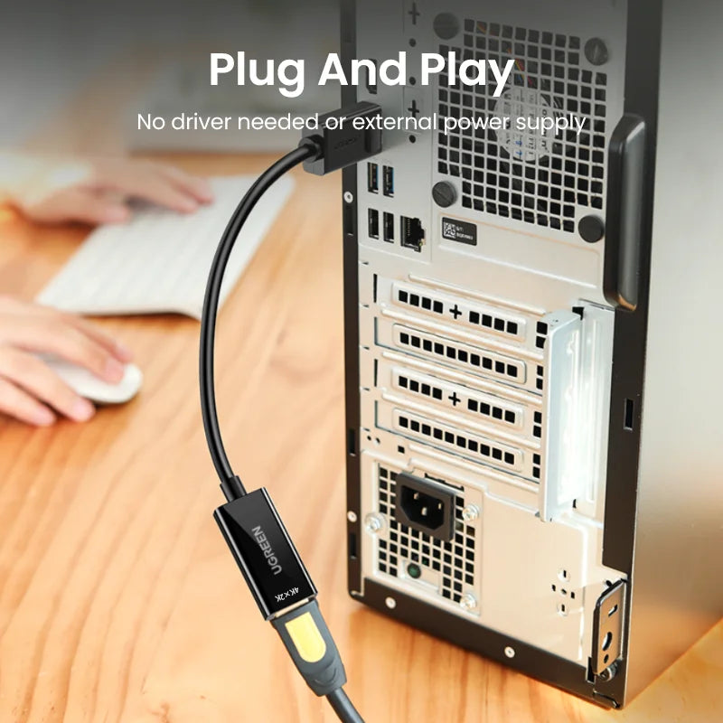 4K DisplayPort to HDMI Adapter for Laptops and Monitors