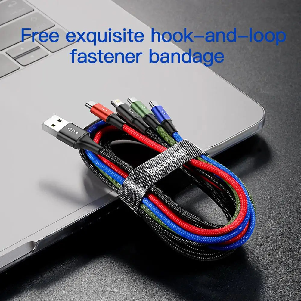 Multi-Port USB Fast Charging Cable for iPhone Android and Type-C - 6