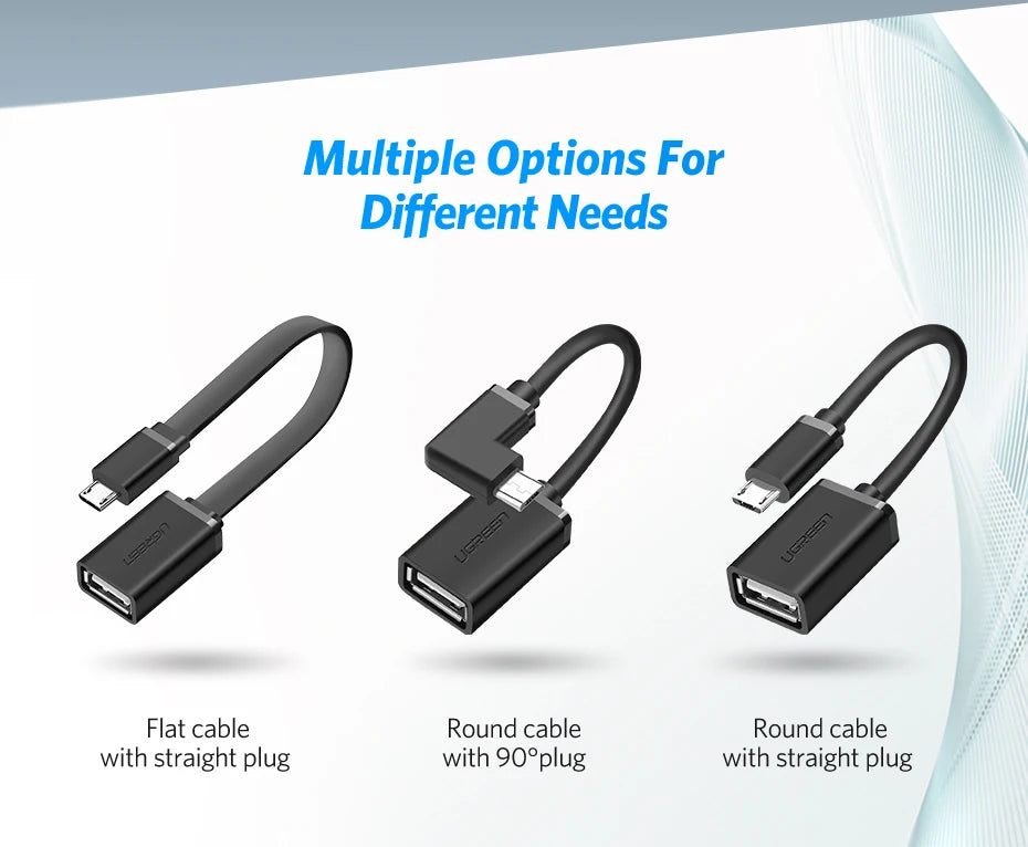 Micro USB to USB 2.0 OTG Adapter Cable