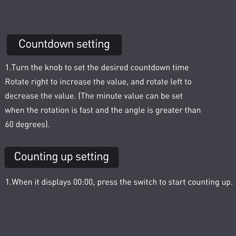 Magnetic LED Digital Rotating Kitchen Countdown Timer - 18