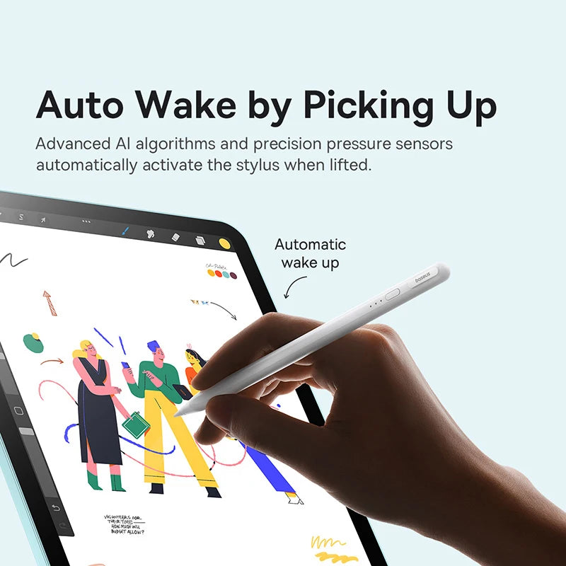Bluetooth Stylus Pen with Palm Rejection for iPad 2018-2024
