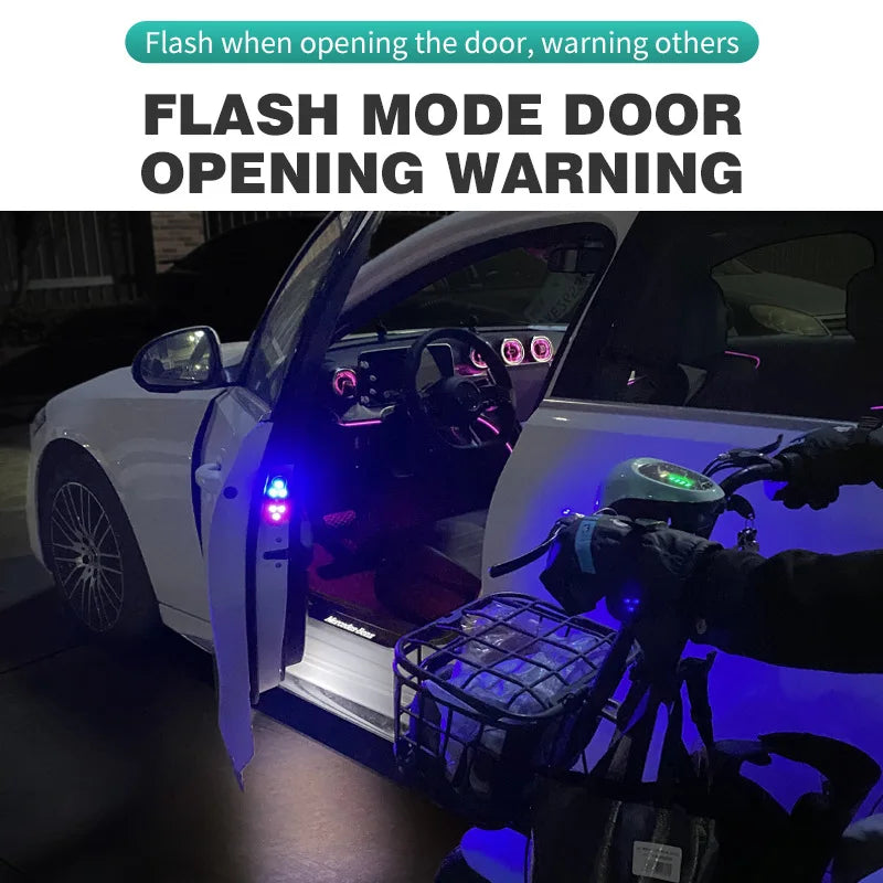 Magnetic LED Car Door Warning Light with USB Rechargeable Battery