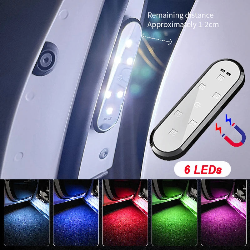 Magnetic LED Car Door Warning Light with USB Rechargeable Battery