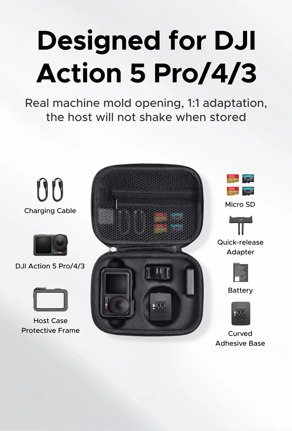 Protective Carrying Case for DJI Osmo Action 5 Pro/4/3