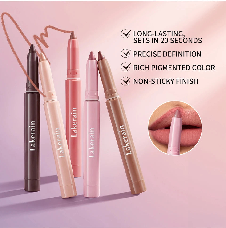 Waterproof Matte Lip Liner Pencil for Long-Lasting Contouring