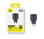 45W GaN USB-C Fast Wall Charger for Smartphones and Tablets