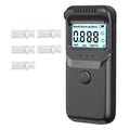 Digital Breathalyzer Alcohol Detector with LCD Display and 3 Color Alert