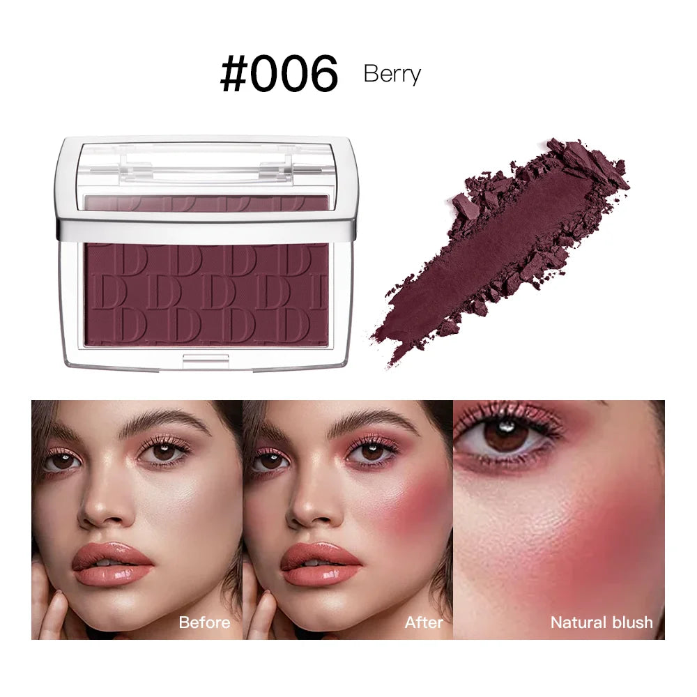 Matte Embossed Powder Blush Palette for Natural Cheek Color - 24