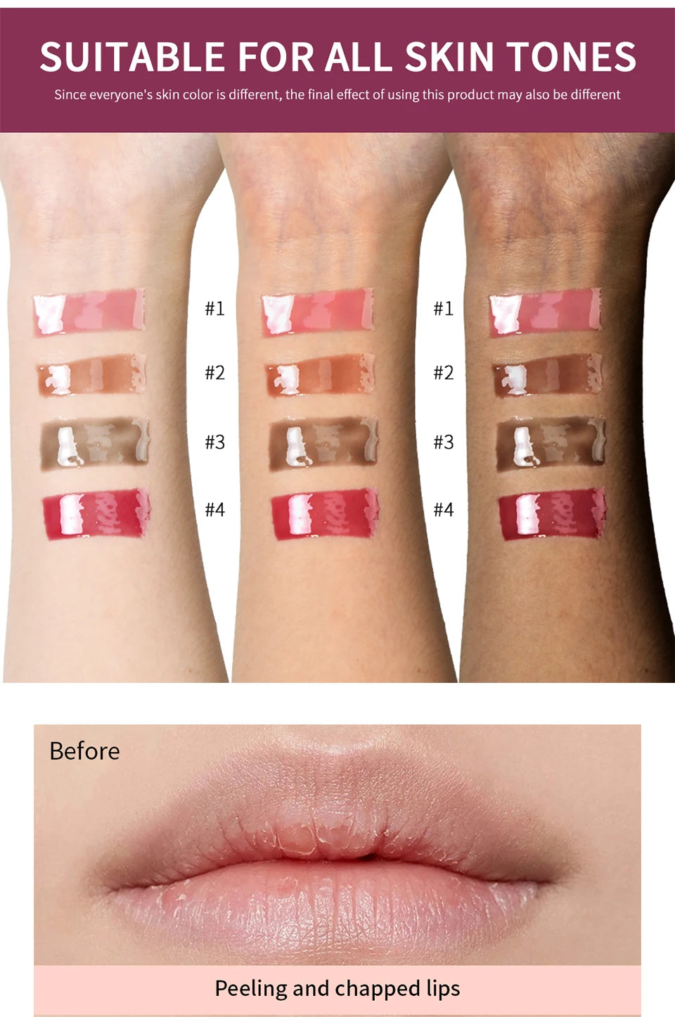 Peptide Moisturizing Lip Tint Gloss - 12
