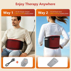 Red Light Therapy Heating Belt for Back and Menstrual Pain Relief