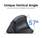 Ergonomic Vertical Wireless Mouse with 4000 DPI