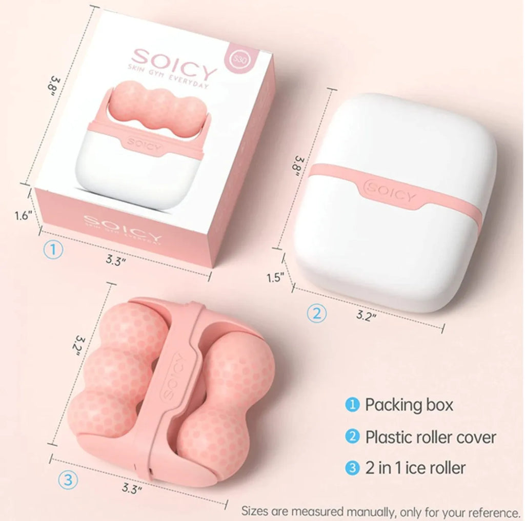 Double Ended Ice Roller for Face and Body De-Puffing