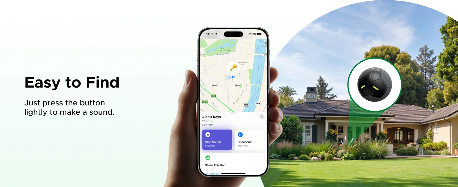 Smart Bluetooth Item Tracker for Apple Find My - 13