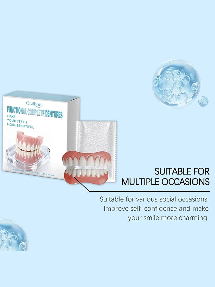Instant Silicone Veneer Dentures for a Confident Smile - 13