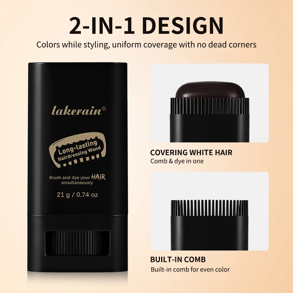 Temporary Hair Root Touch Up Stick for Gray Coverage