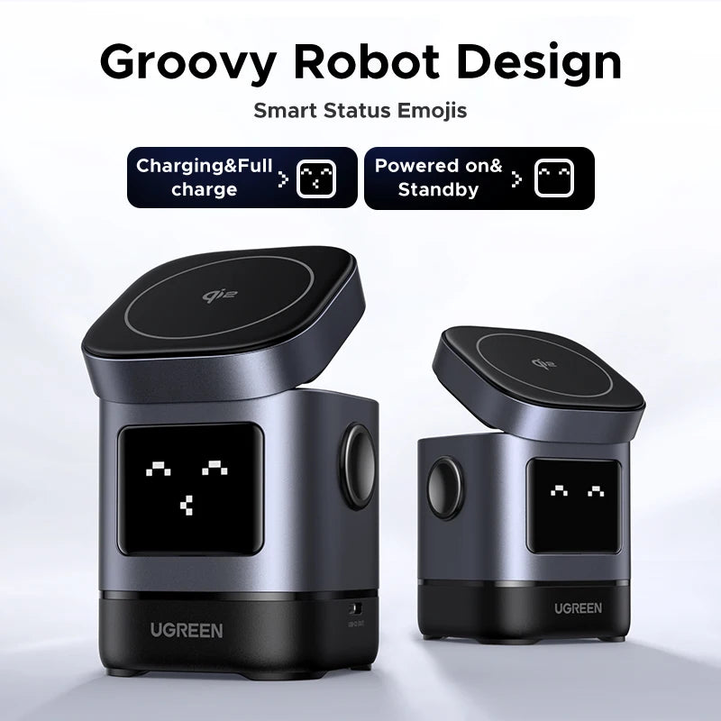 2-in-1 Qi2 15W Magnetic Wireless Charging Stand - 5