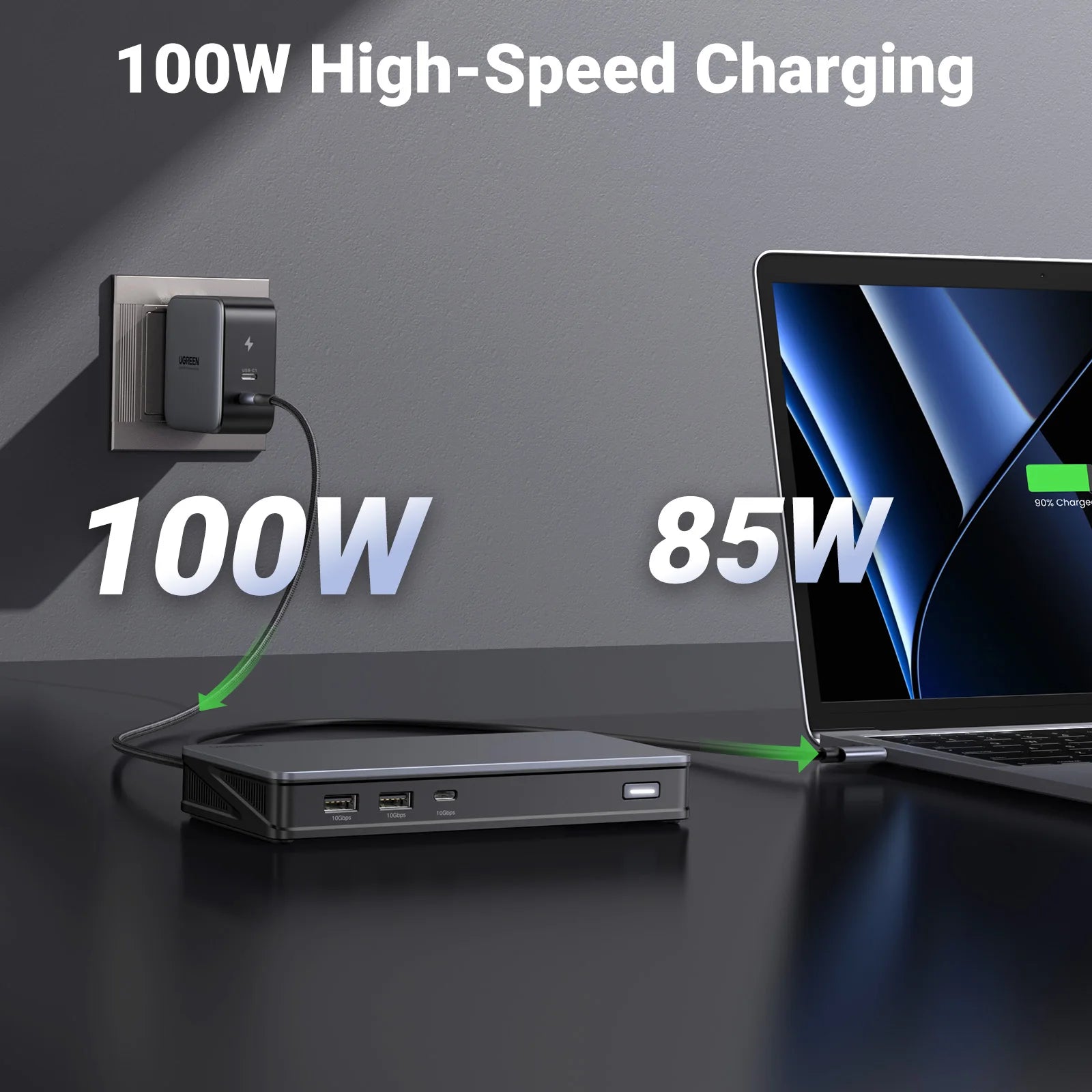 9-in-1 Dual 4K 60Hz DisplayLink Docking Station for Laptop - 6
