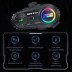 Bluetooth 6.0 Motorcycle Helmet Intercom Headset