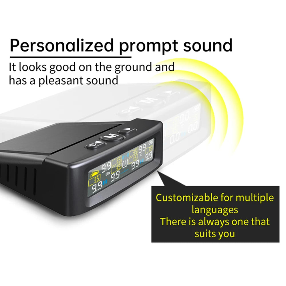 Solar Tire Pressure Monitoring System for Trucks and RVs