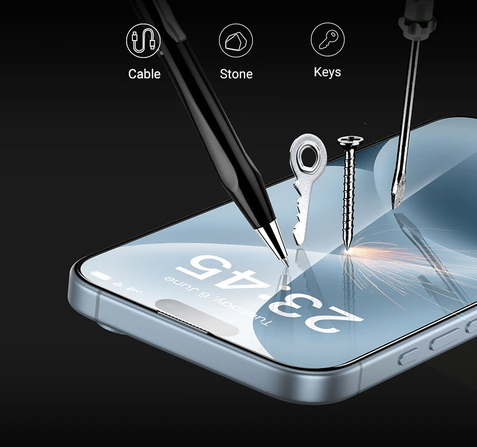 9D Full Coverage Tempered Glass Screen Protector for iPhone 17 Series