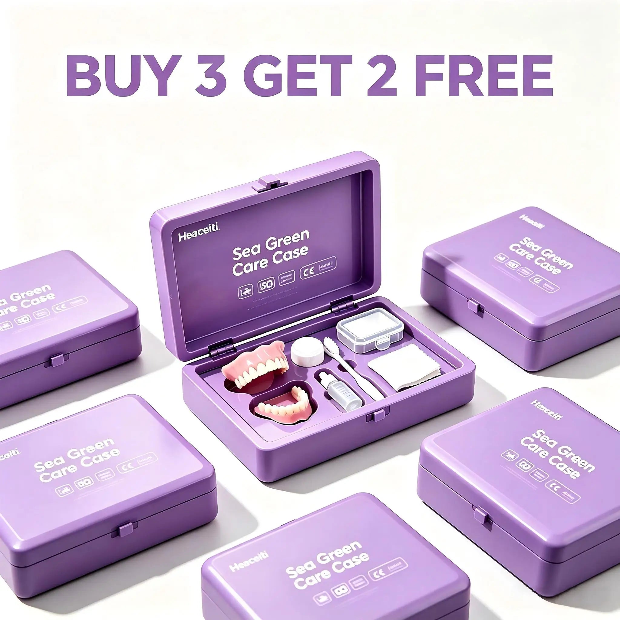 Instant Cosmetic Denture and Daily Care Travel Kit - 8
