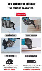 Cordless Oscillating Multi-Tool for Woodworking and Home DIY