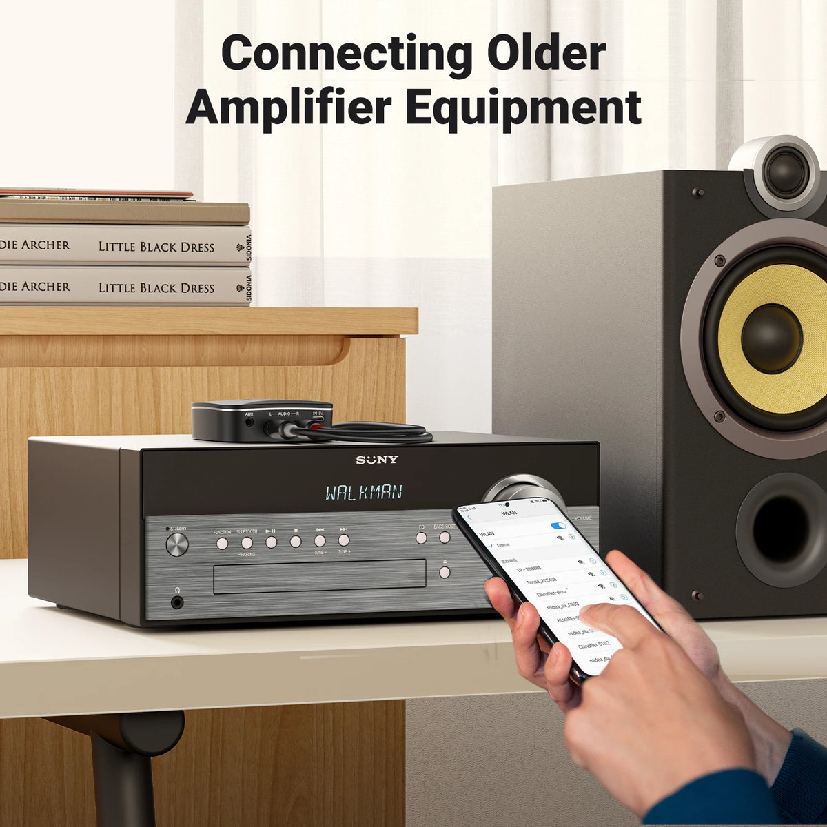 Bluetooth 5.3 Audio Receiver for Home Stereo and Speakers