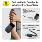 22.5W Fast Charging Power Bank with Built-in Cables