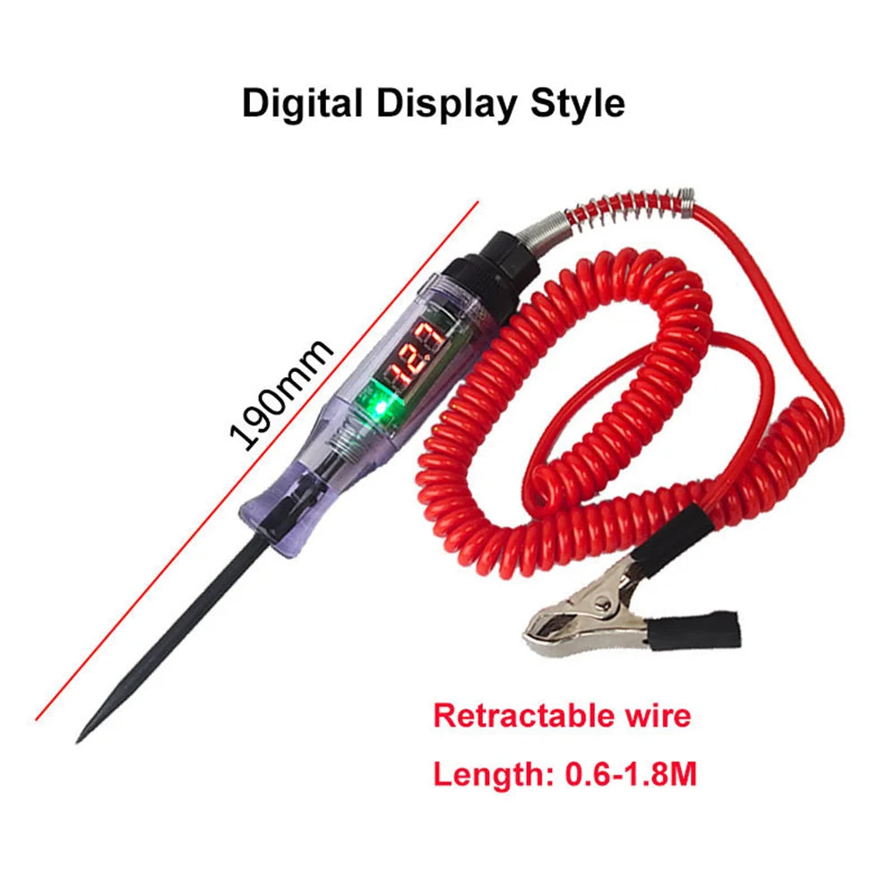 Digital LCD Car Circuit Voltage Tester Probe 3V-48V