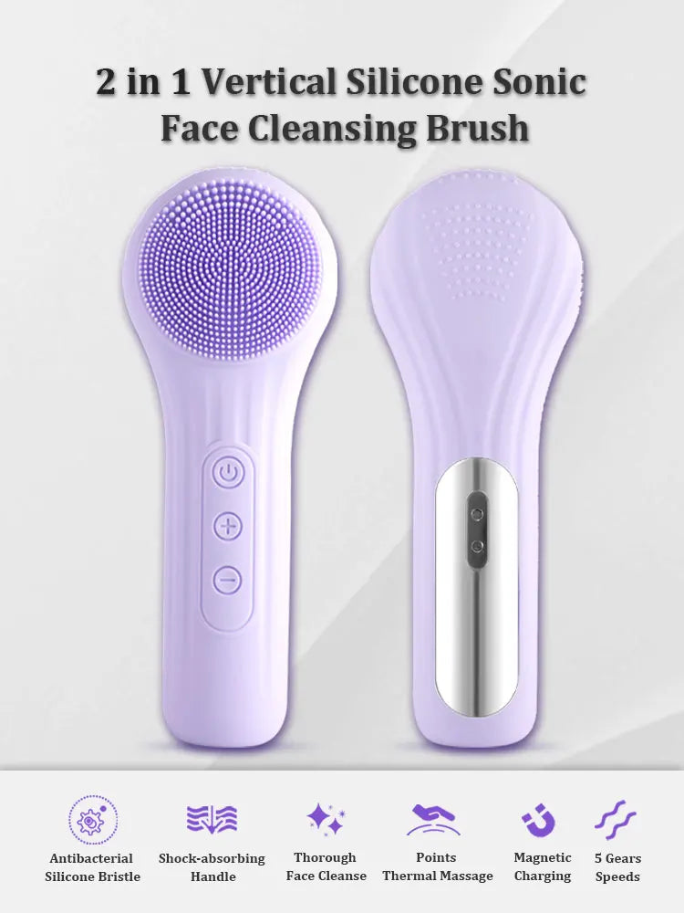 Sonic Electric Facial Cleansing and Massaging Brush