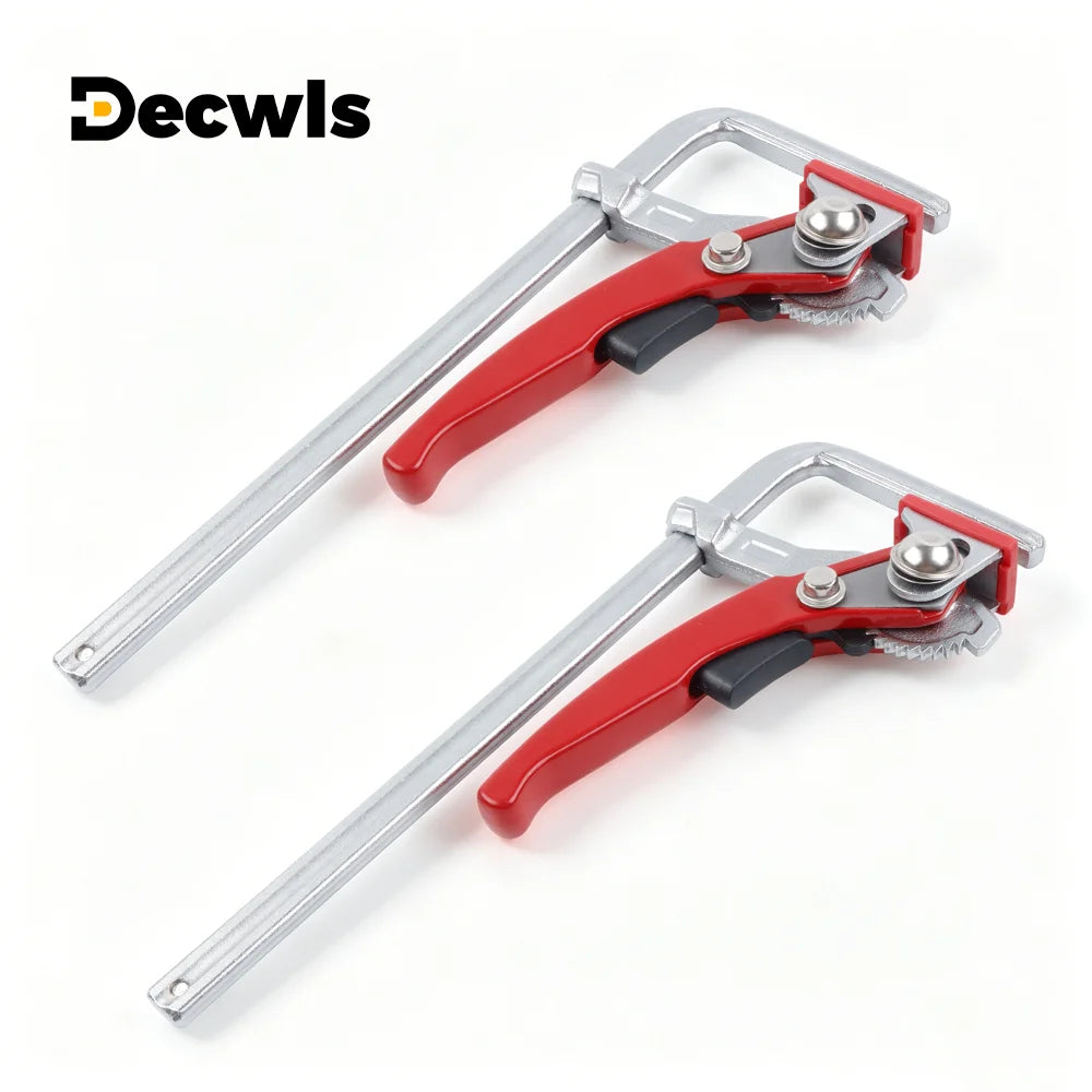 Quick Ratchet Guide Rail Clamp for Woodworking