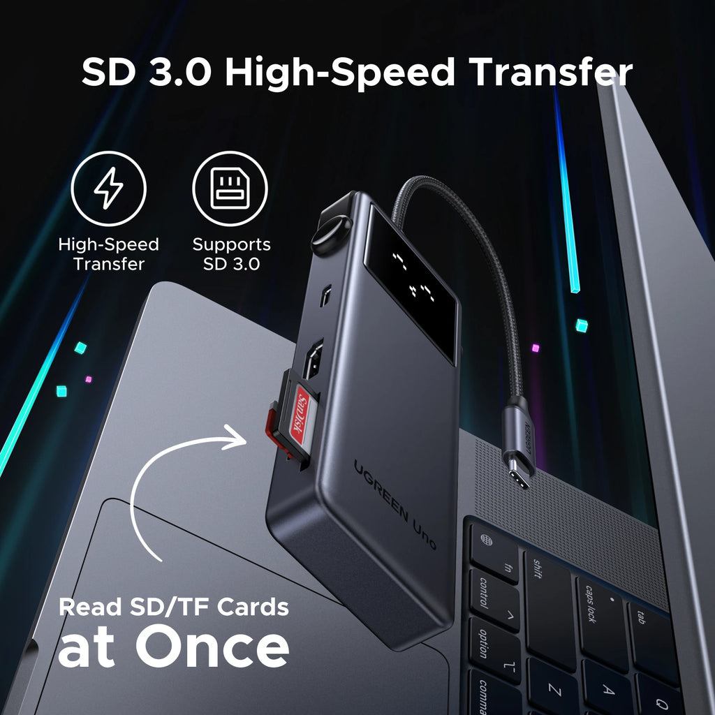 8-in-1 USB-C Hub with 4K HDMI and 100W Power Delivery