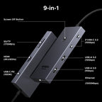 9-in-1 USB-C Hub with 4K 60Hz HDMI and 100W PD Charging
