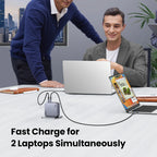 160W GaN Fast Charger with 4 Ports for Laptops and Smartphones