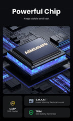 40Gbps USB4 NVMe M.2 SSD Enclosure with Aluminum Cooling Case