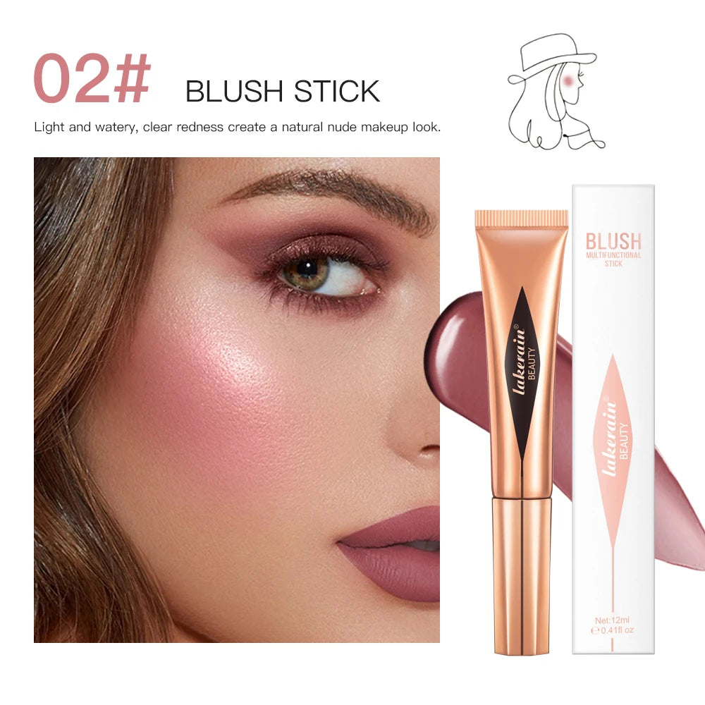 Liquid Contour, Blush and Highlighter Wand with Cushion Applicator