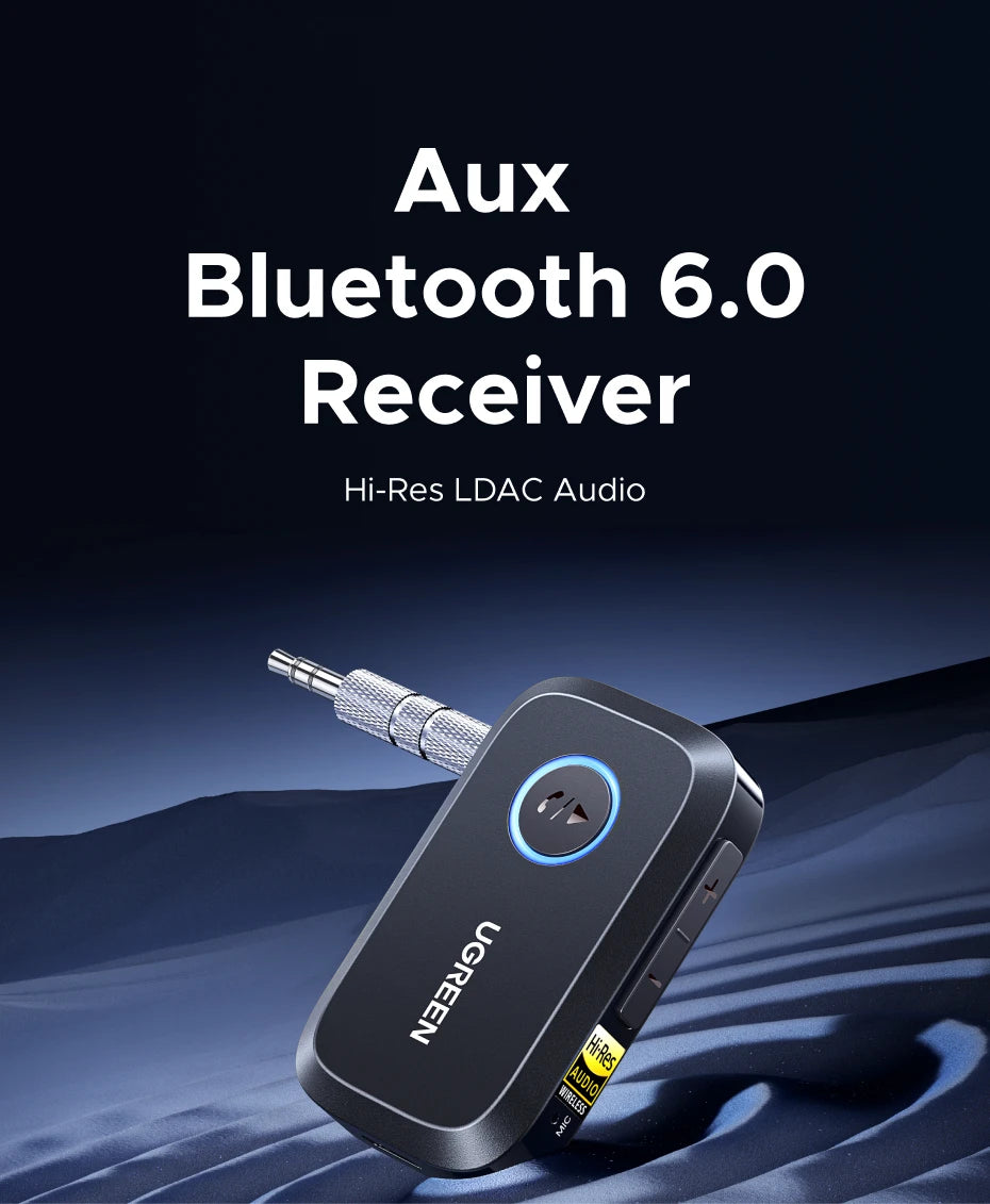 Wireless Bluetooth 5.3 Audio Receiver with Hi-Res LDAC for Speakers