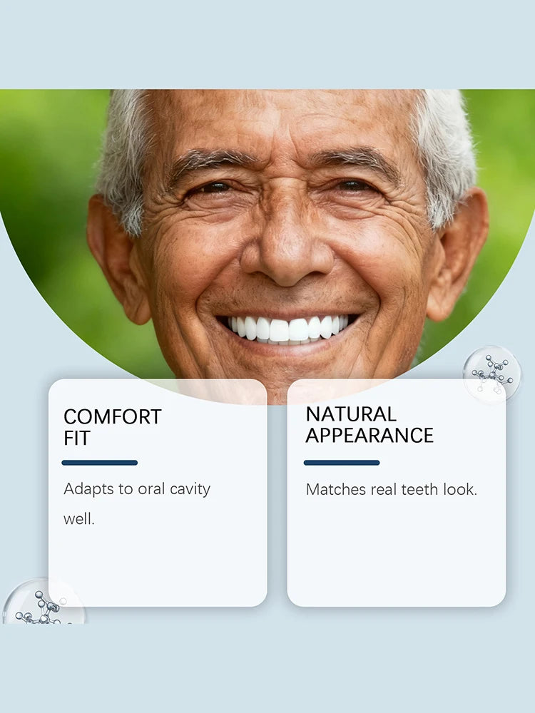 Comfortable Full Set Silicone Dentures for Natural Smile - 10