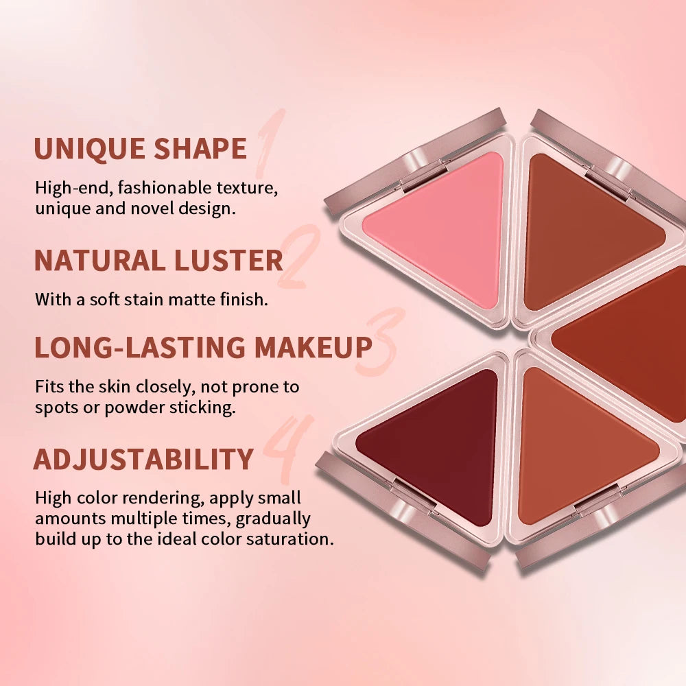 Matte Satin Cream Blush for Long-Lasting Natural Glow