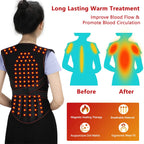Self-Heating Tourmaline Magnetic Back and Shoulder Support Brace