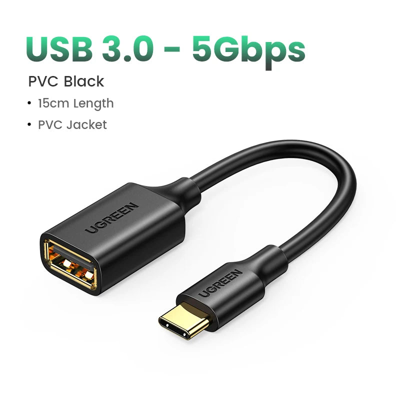 USB-C to USB 3.0 OTG Data Transfer Adapter Cable